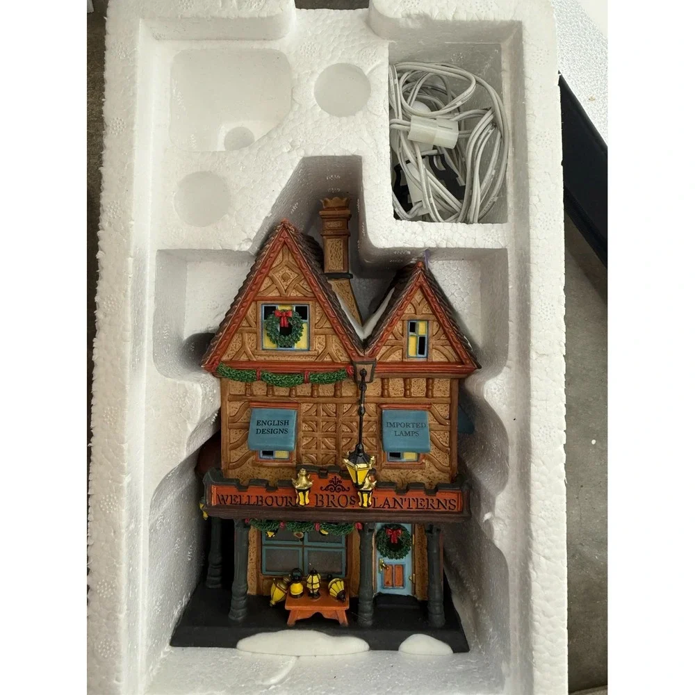 Department 56 Dickens Village Wellbourn Bros Lanterns Lighted Village House 7999